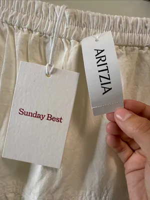 Aritzia Sunday Best Martine Poplin Skirt Tiered poplin maxi Skirt White L NWT thumbnail 6