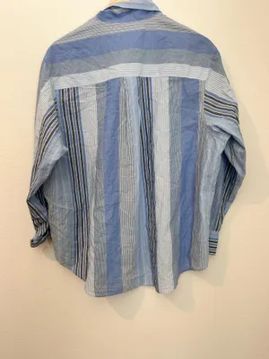 Gap The Big Shirt Blue Stripe thumbnail 2
