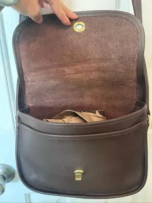 Vintage Coach City Bag Mahogany Brown Leather Handbag thumbnail 4