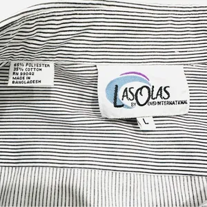 Vintage Las Olas Nautical Embroidered & Embellished Button Down Striped Shirt thumbnail 6
