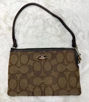 COACH Brown Signature Wristlet thumbnail 1