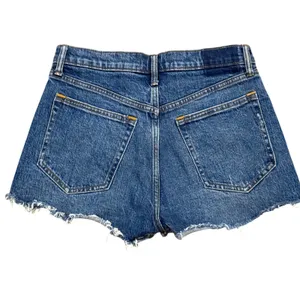 Abercrombie & Fitch The Mom Short High Rise Denim Cutoff Blue Womens 27 4 thumbnail 2