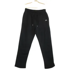 ALO Yoga Accolade Straight Leg Sweatpant Sz XL Black Fleece Inside Unisex Lounge thumbnail 2