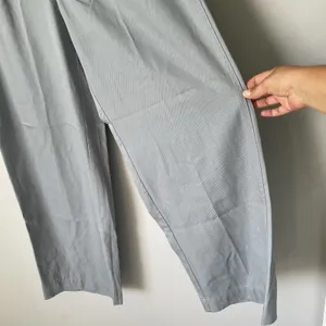 Madewell The Neale Straight-Leg Pant in Drapeweave Overcast Blue Women's Size 6 thumbnail 8