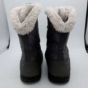 Columbia Minx Mid III Waterproof Winter Boots Grey Faux Fur Women 10.5 Wide thumbnail 5