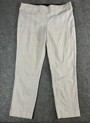 Ophelia Roe Grey Glen Plaid Pull On Dress Pants Womens Medium Business Casual thumbnail 1