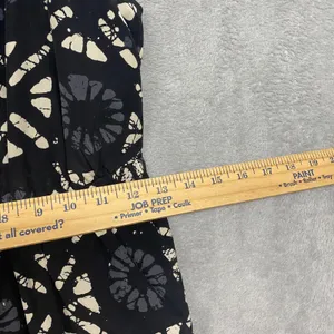Madewell Silk Dress Size 0 Black Floral Print Sleeveless Mini Sundress thumbnail 5