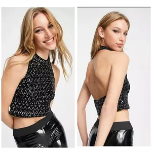 VERO MODA Carolina Sequined Crop Top thumbnail 2