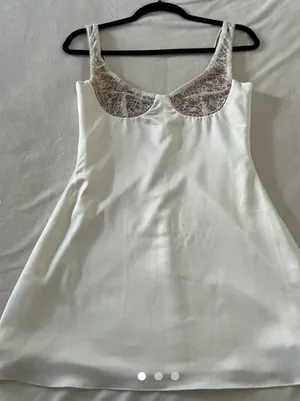 House Of CB Cassandra lace cup satin minidress thumbnail 1