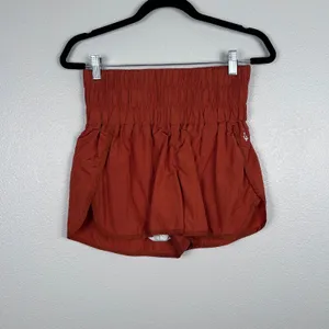 FP Movement Free People The Way Home Short Rust Orange High Waist‎ Sz M thumbnail 3