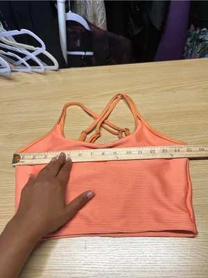 Livy & Kate Peachy Paradise Double Strap Swim Top S NWT thumbnail 12