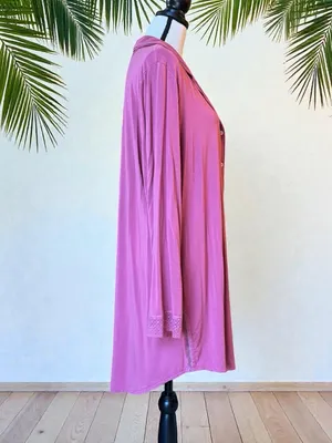 Victoria’s Secret Pink Modal Button Front Sleep Shirt Nightgown XL thumbnail 2