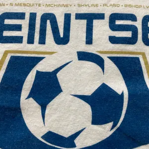white blue tan gold soccer tee Size M thumbnail 3