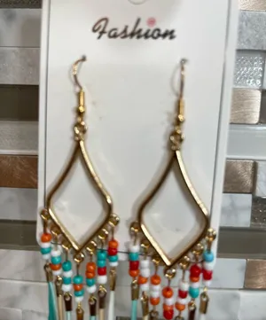 Bohemian Earrings Gold thumbnail 5