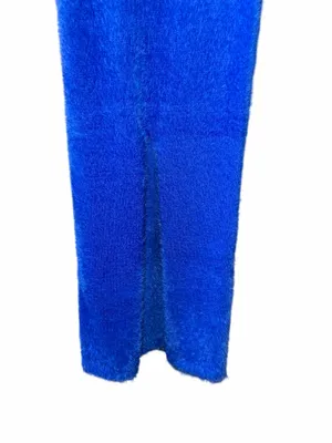 Blue White Fox Boutique Dress Maxi Strapless thumbnail 3