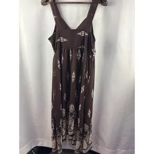 Women’s Silhouettes Size 14 Brown Paisley Maxi Dress thumbnail 3