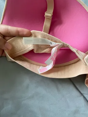 Victoria's Secret PINK Wear Everywhere Wireless Lightly Lined Bra Nude 36DD thumbnail 8