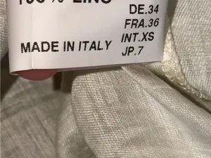 Acquamarine 100% Linen Made In Italy Midi Dress Lagenlook Artisan Chic‎ Sz 4 thumbnail 5