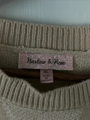 Beige Plaid Women’s Sweater Dress thumbnail 2