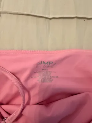 JMP THE LABEL Sparkly pink RIBBED Bikini set thumbnail 3