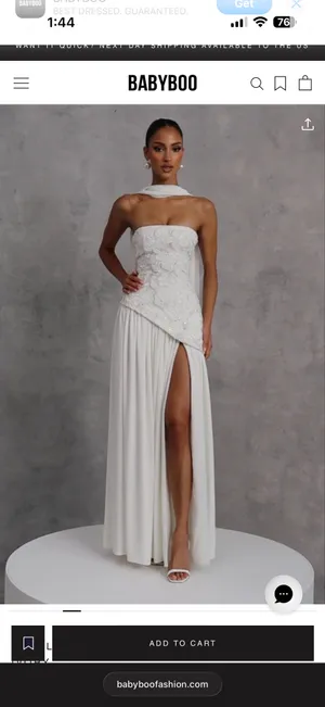 White Baby Boo Dress Strapless thumbnail 4