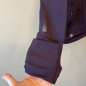 Athleta Superluxe Half Zip Top, Wild Raisin‎ SIZE L thumbnail 3