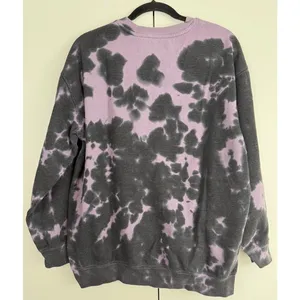 Goodie Two Sleeves Wednesday Nevermore Academy Tie‎ Dye Crewneck Sweatshirt Raven Gothic Medium thumbnail 3