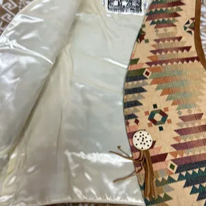 VTG Native Components Handmade in America Vintage Tapestry Vest Size Small thumbnail 4
