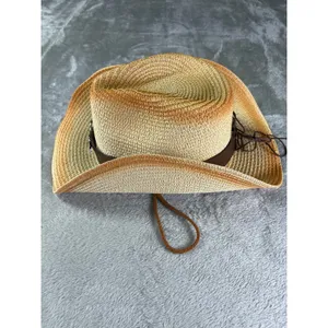 Lucky 7 USA Straw Cowboy Hat Longhorn Western Cowgirl One Size thumbnail 4