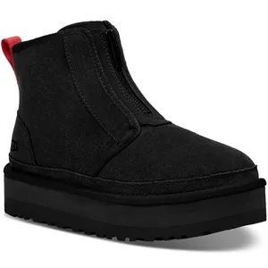 UGG Neumel Zip Platform Booties Black Red Size 9 thumbnail 1