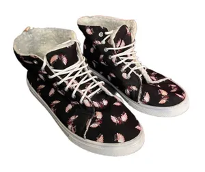 Betty boop SNEAKERS size 9 fashion high top Retro Quirky Graphic thumbnail 1