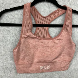 PINK Victoria's Secret Seamless Lightly Lined Sports Bra Size Medium Mesh thumbnail 3