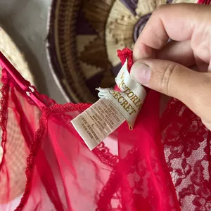 Vintage Victoria’s Secret Gold Label 90s Bodysuit Lingerie beaded lace thumbnail 4