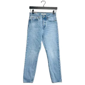Levi's Premium wedgie for ankle light‎ wash jeans Sz 25 thumbnail 10