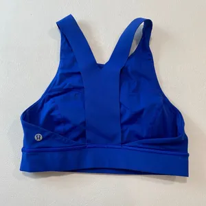 Lululemon Cobalt Blue Longline Sports Bra Size 4 Small Yoga Workout thumbnail 3