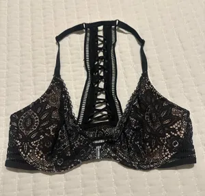Victoria’s Secret Very Sexy Black Front Close Plunge Bralette XS Extra Small NWT thumbnail 1