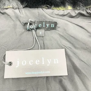 NEW Jocelyn Womens S‎ Sherpa Trucker Jacket Faux Fur Collar Camo Green Black thumbnail 7