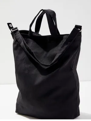 BAGGU Black Canvas Duck Bag thumbnail 1