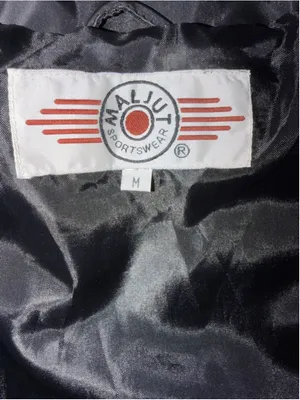 Vintage MALJUT Sportswear Long Coat M Black Cyberpunk 90s Trench Unisex thumbnail 4