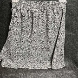 Womens Black and White‎ Mini Skirt, Above Knee Length, Casual, Lightweight thumbnail 2