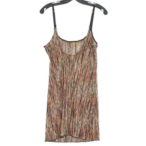 Free People Slip Dress Mini XS Spaghetti Strap Boho Festival Y2K Colorful Ribbed thumbnail 5