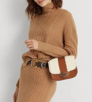 Ralph Lauren Shearling Small Addie Crossbody Handbag thumbnail 1