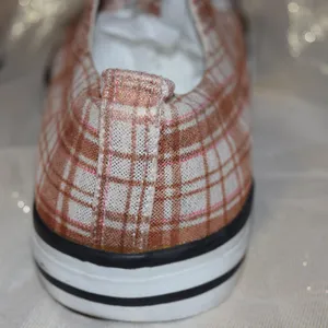 Classic Basketball Sneakers Shimmering Plaid Bronze, Size 9 thumbnail 5