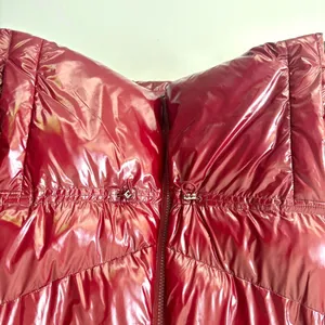 Alo Yoga Stunner Puffer Jacket Cranberry Red Winter Insulated Glossy Oversized thumbnail 11