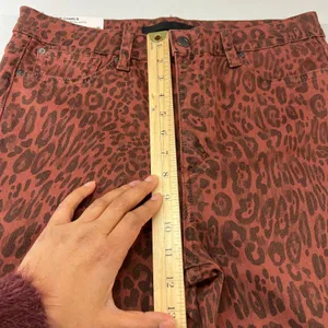 Joe's The Charlie Ankle Jean Women 31 Brown Stretch Leopard High Rise Skinny Leg thumbnail 11