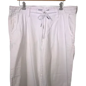 Old Navy White High Rise Drapey Drawcord Wide Leg Pants thumbnail 2