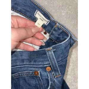 Madewell Blue Jeans Baggy Straight Leg 24 High Rise‎ Denim Pants Cotton Hemp thumbnail 4