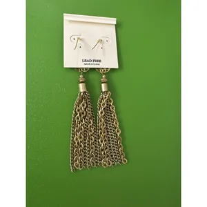 Cara Gold Costume Jewelry Earrings Drop Chandelier Glam Fancy Holiday NYE thumbnail 3