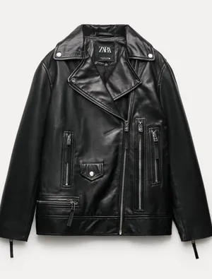 ZARA Leather Jacket thumbnail 1