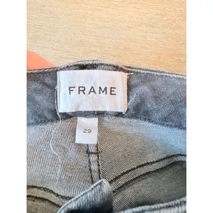 Frame‎ Le Super High Straight Jeans Womens Faded Black 29 thumbnail 2